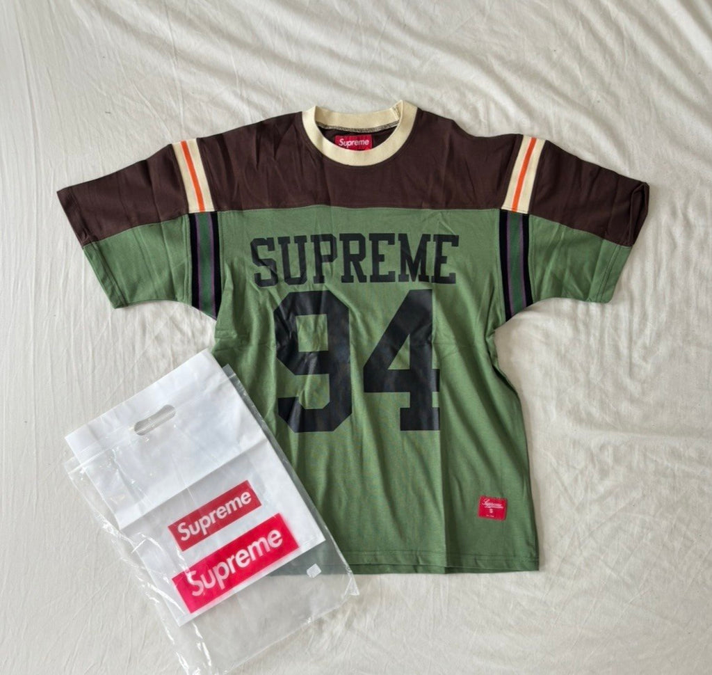 Split S/S Football Top