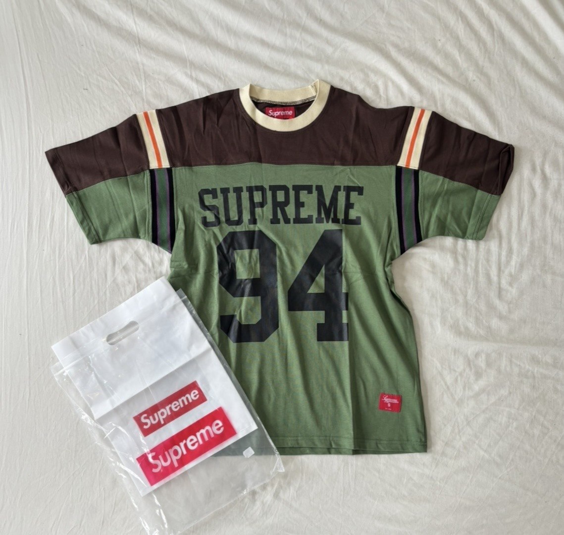 Split S/S Football Top